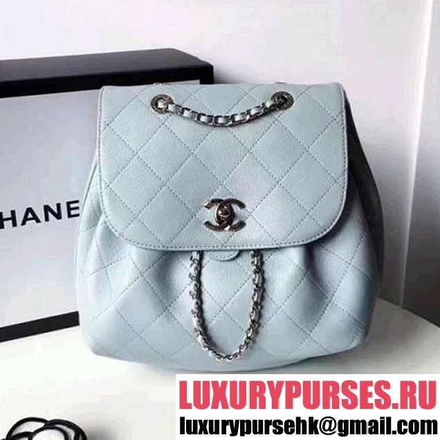 636x636 chanel calfskin flap drawing backpack pale blue - Chanel Purse Drawing