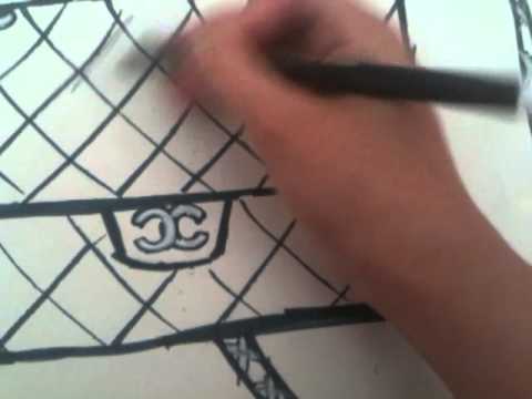 480x360 how to draw chanel bag - Chanel Purse Drawing