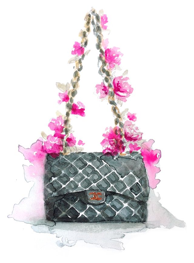640x867 spring chanel paperfashion illustration art chanel art - Chanel Purse Drawing