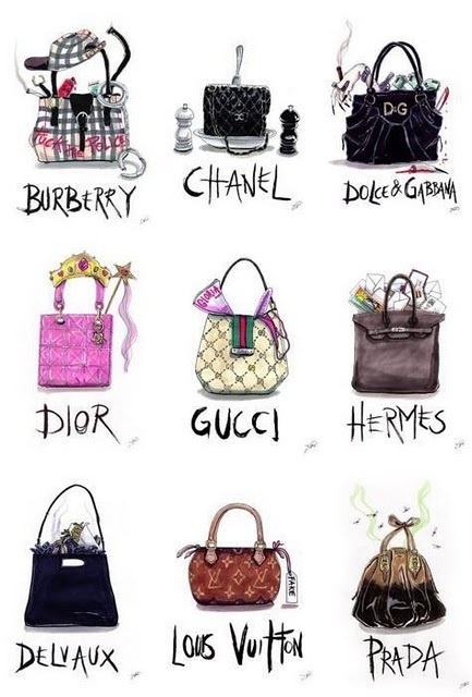 433x640 i just came to say hello on we heart it - Chanel Purse Drawing
