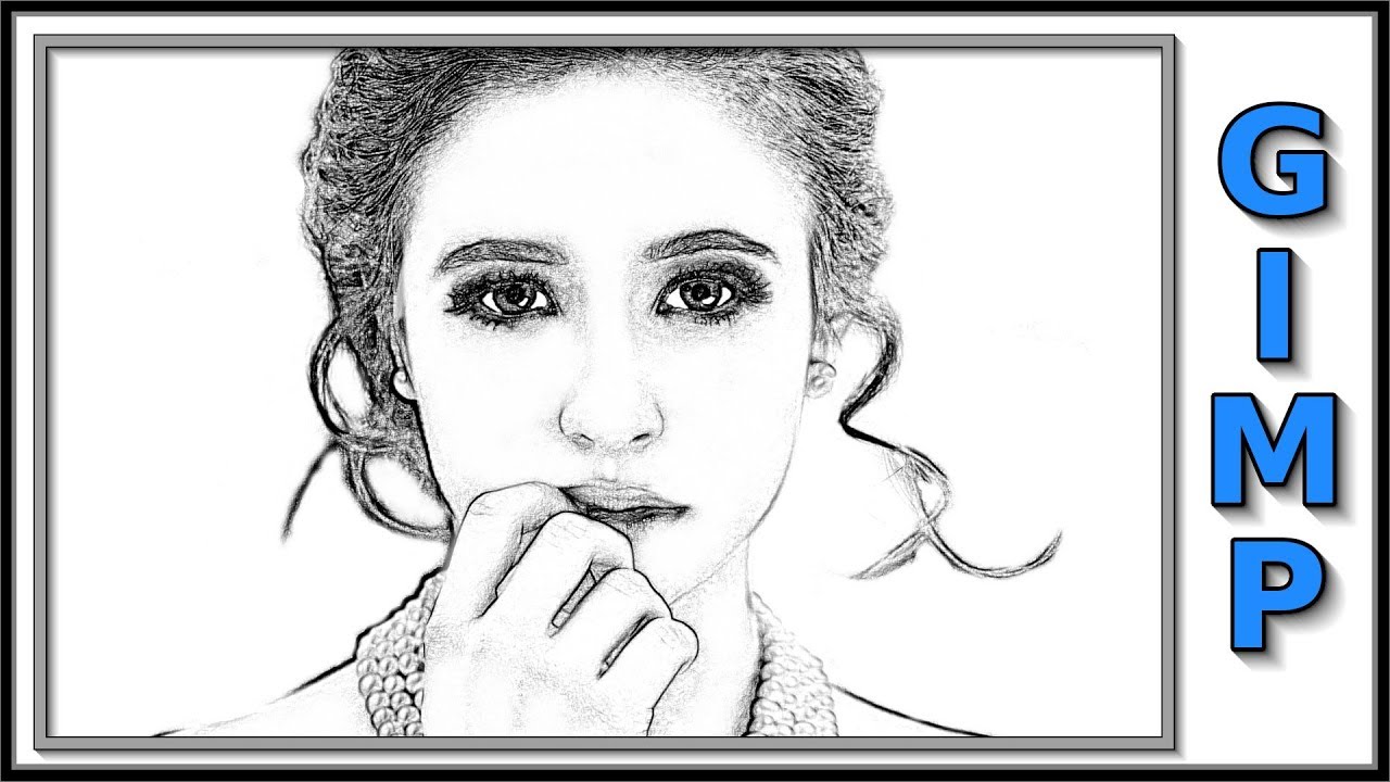 1280x720 gimp how to change a photo into a pencil drawing - Change Photo To Drawing