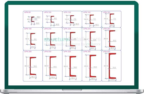 503x330 european standard channel upn steel sections dwg cad drawings - Channel Drawing
