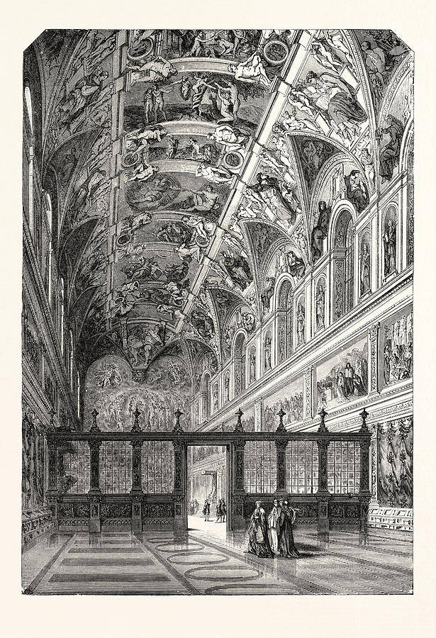 615x900 the sistine chapel drawing - Chapel Drawing