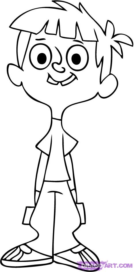 466x943 How To Draw Wayside Characters Todd, Step - Character Cartoon Drawing