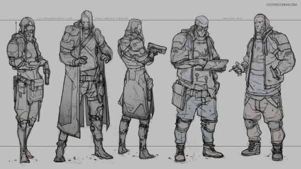 600x338 cool cyberpunk character concept art, inspiration design - Character Concept Drawing
