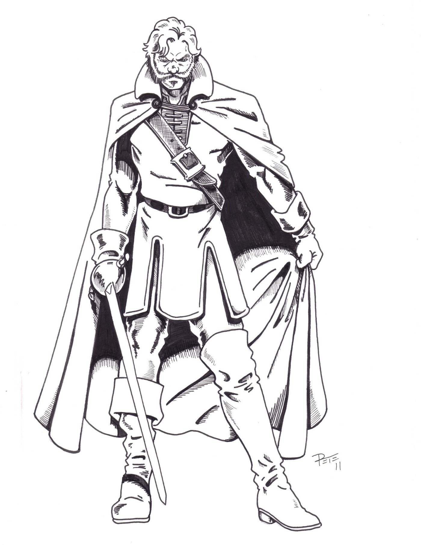 1400x1812 Traditional Art - Character Concept Drawing