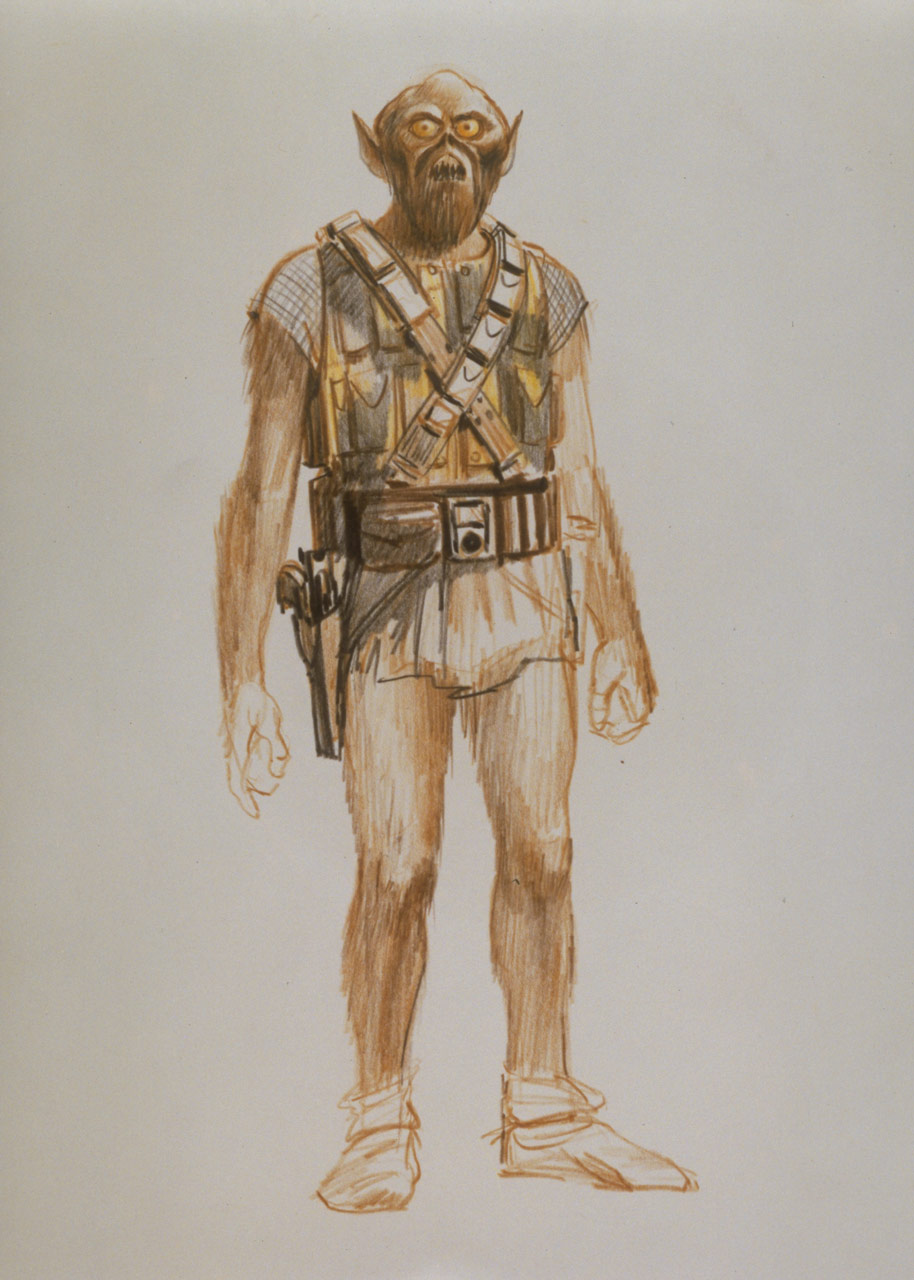 914x1280 yoda almost looked like a garden gnome, plus more early star - Character Concept Drawing