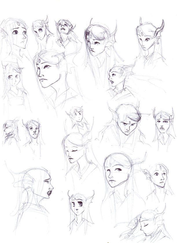 612x842 character development sketches - Character Development Drawing