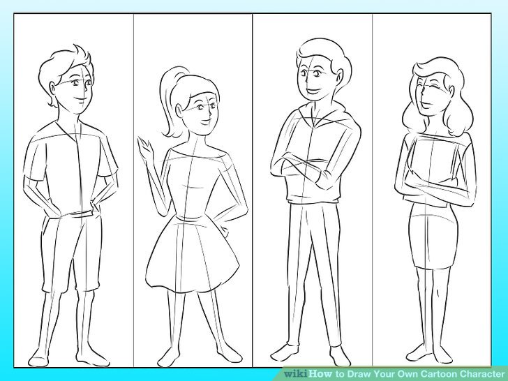 728x546 How To Draw Your Own Cartoon Character - Character Drawing