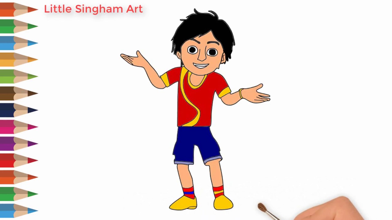 1280x720 Nick Shiva Cartoon Character Drawing How To Draw Nick Shiva - Character Drawing