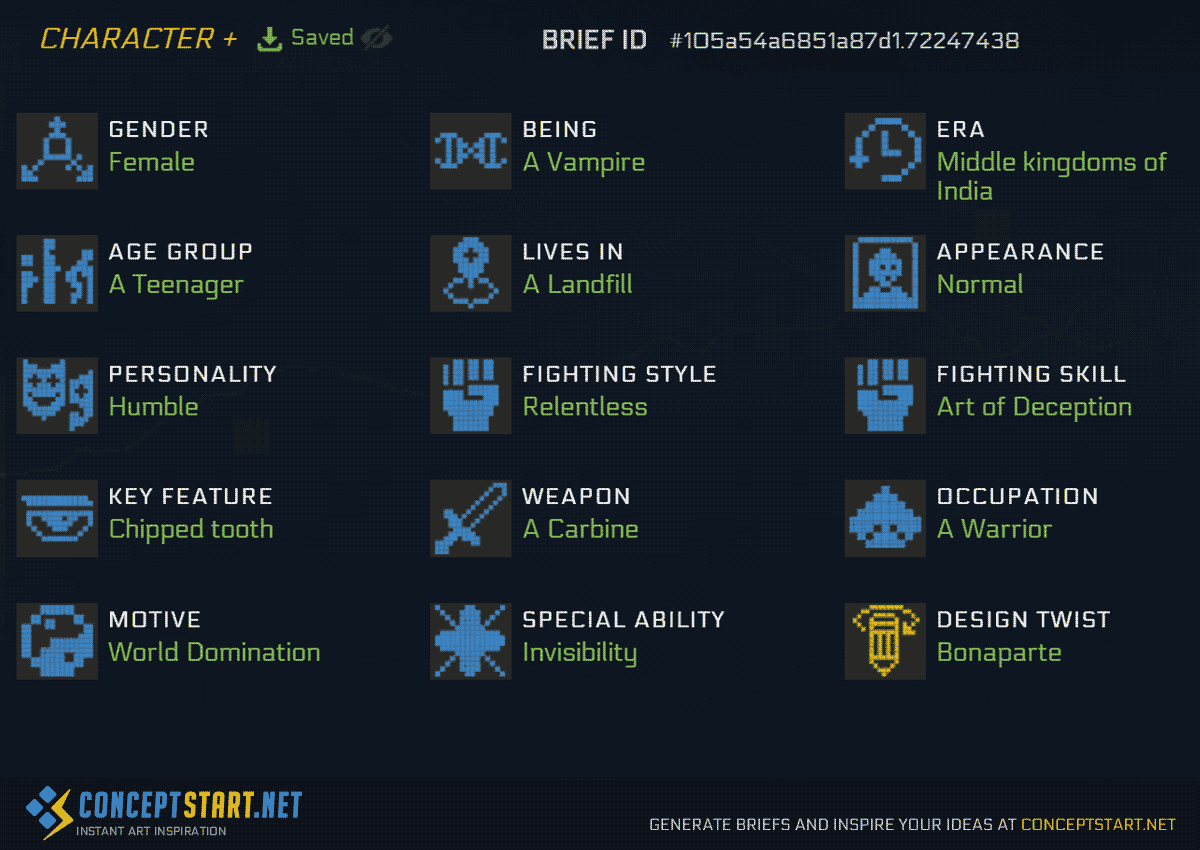 1200x850 character design art prompt idea generator - Character Drawing Ideas