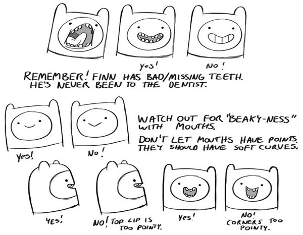 600x466 How To Draw Adventure Time Characters Boing Boing - Character Drawing Ideas