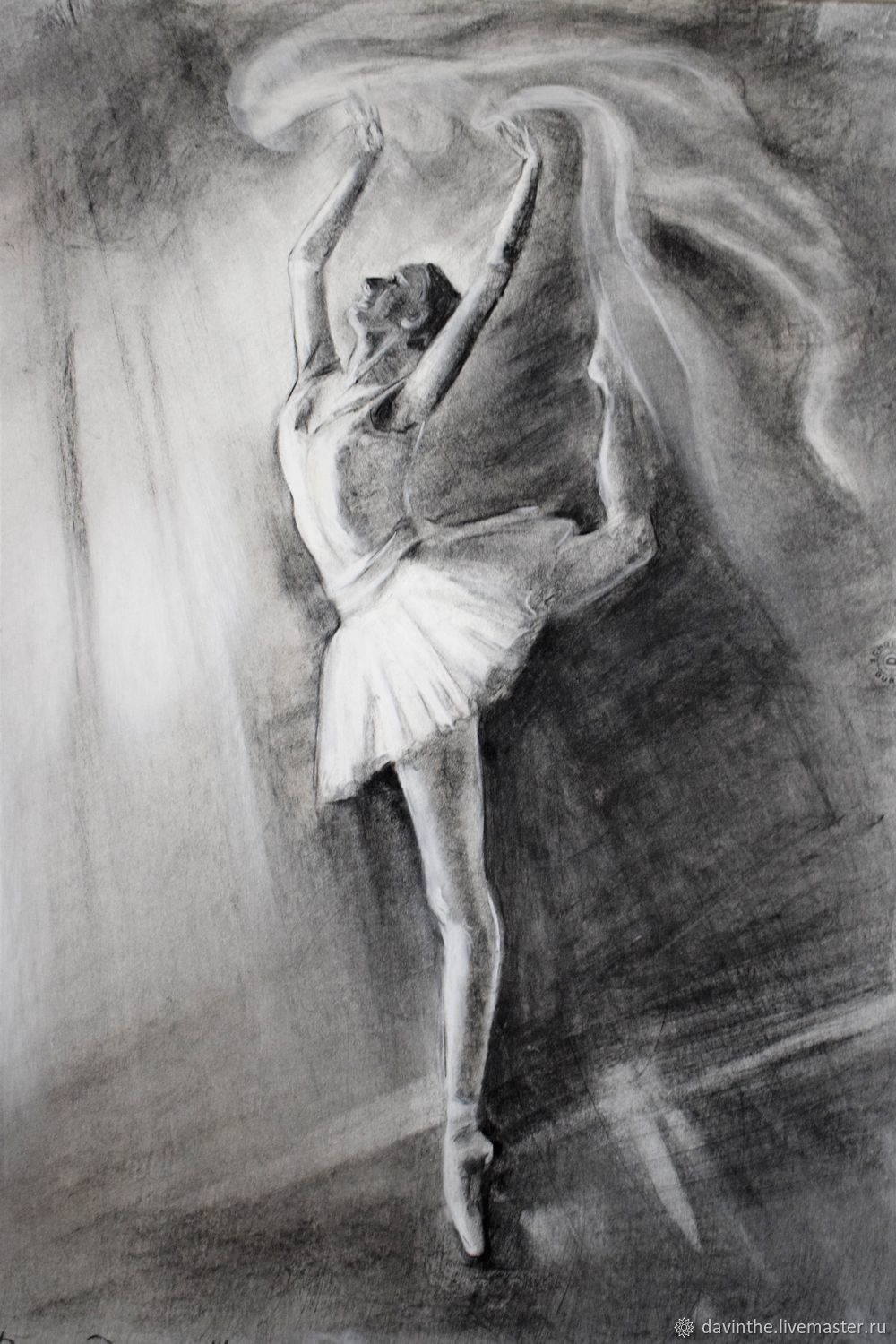 1000x1500 Ballerina Drawing Graphics Charcoal Drawing Shop Online - Charcoal Drawing