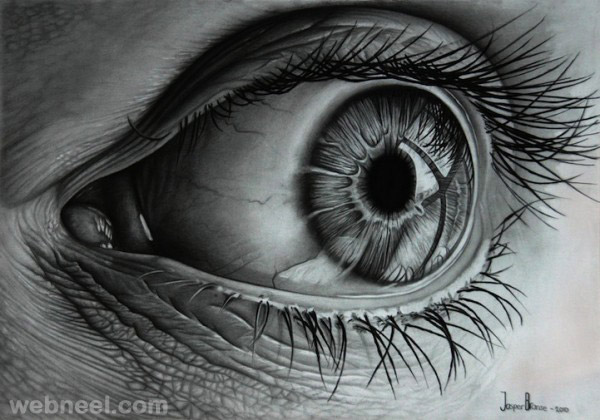 600x420 Charcoal Drawing Eye - Charcoal Drawing
