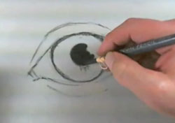 250x176 How To Draw A Realistic Eye With Charcoal - Charcoal Eye Drawing