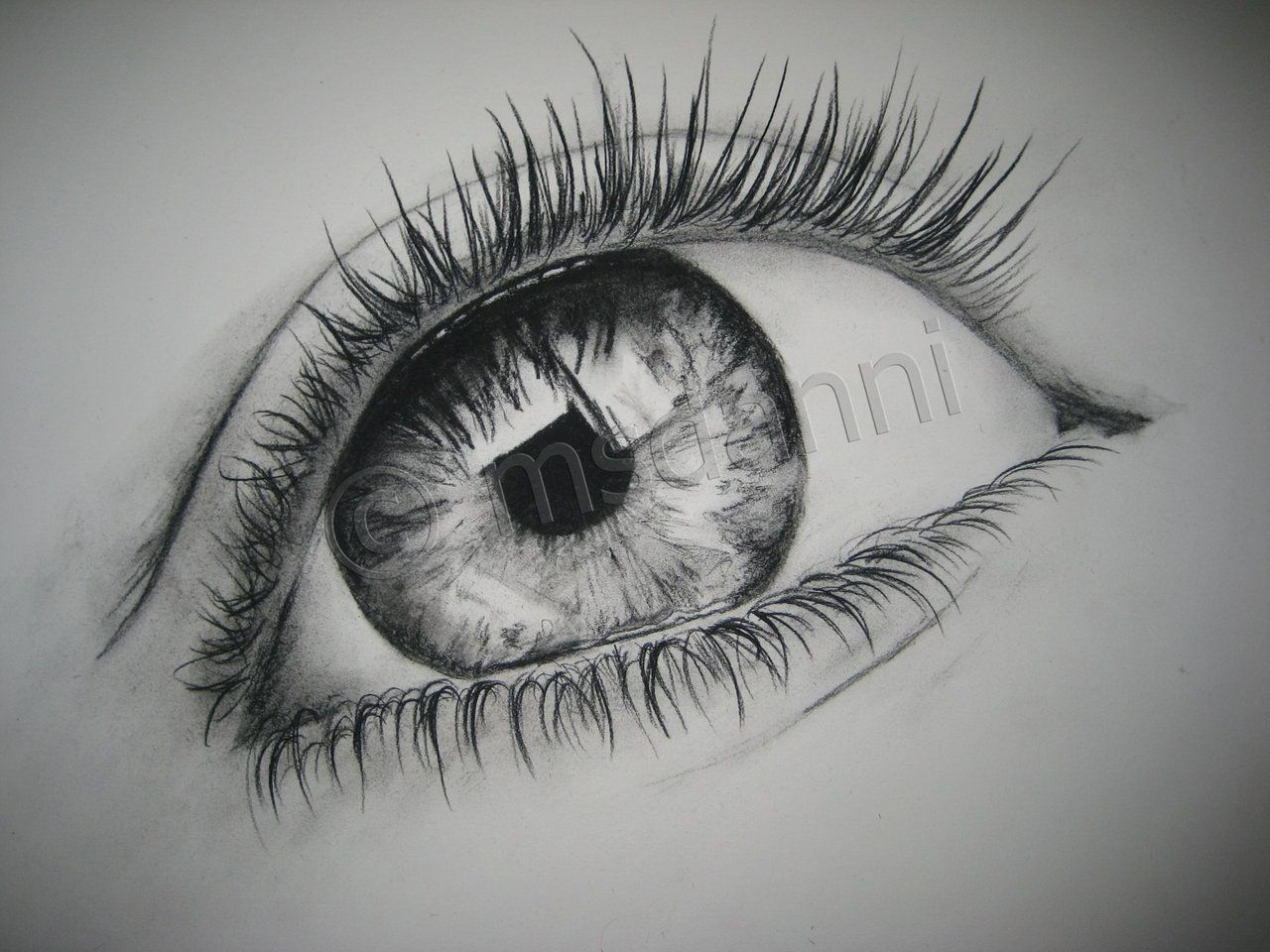 1280x960 charcoal art drawings charcoal eye - Charcoal Eye Drawing