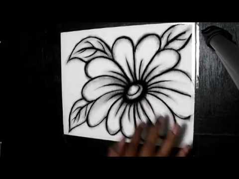480x360 Charcoal Drawing Flower - Charcoal Flower Drawing