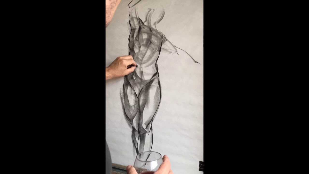 1280x720 gesture drawing in charcoal - Charcoal Gesture Drawing