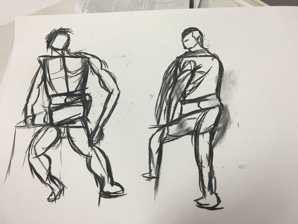 1024x768 week gesture drawing alvin wong - Charcoal Gesture Drawing
