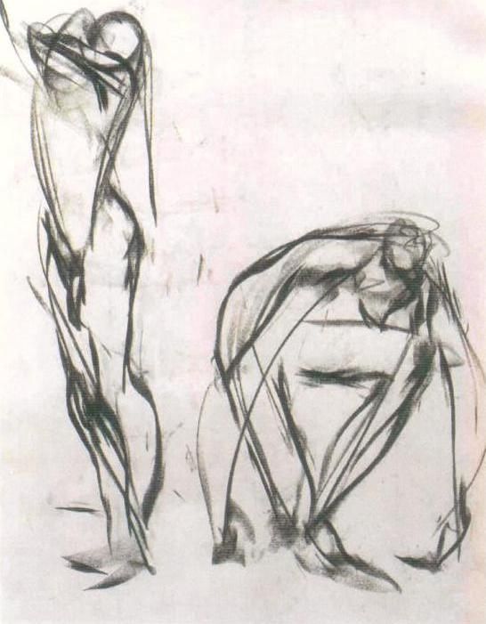 546x701 charcoal gesture drawing - Charcoal Gesture Drawing