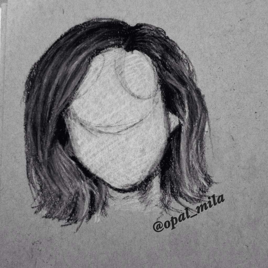 1023x1024 Hair Drawing In Charcoal Art Amino - Charcoal Hair Drawing
