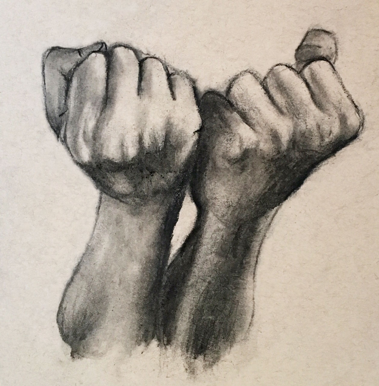 1258x1280 Drawing Hands Life Drawing Iv Krister Eide - Charcoal Hand Drawing