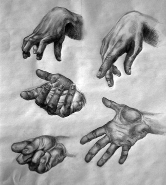 332x369 Art - Charcoal Hand Drawing