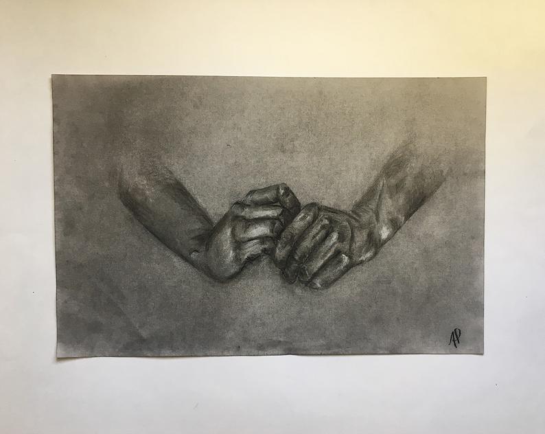 794x632 Charcoal Hand Drawing Original Artwork Etsy - Charcoal Hand Drawing