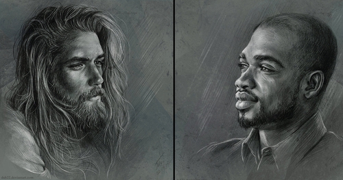 500x263 Design Stack A Blog About Art, Design And Architecture Pencil - Charcoal Portrait Drawing