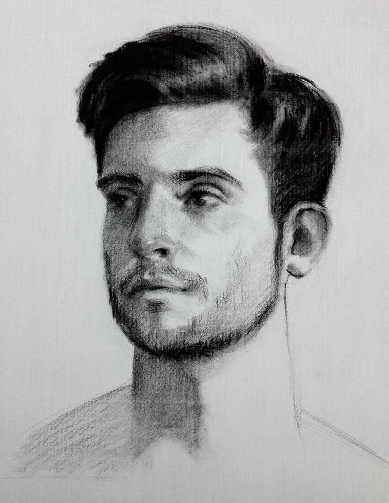 772x1000 Figure And Portrait Drawing - Charcoal Portrait Drawing