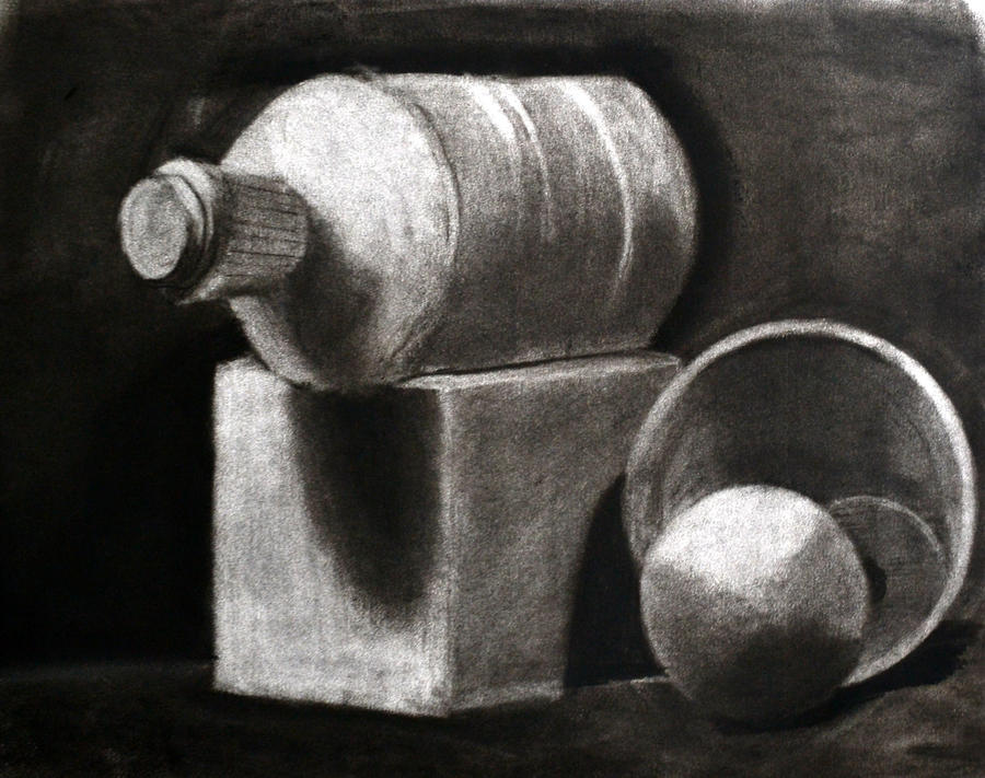900x711 Charcoal Still Life Drawing I - Charcoal Still Life Drawing