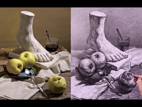 480x360 Still Life Techniques - Charcoal Still Life Drawing