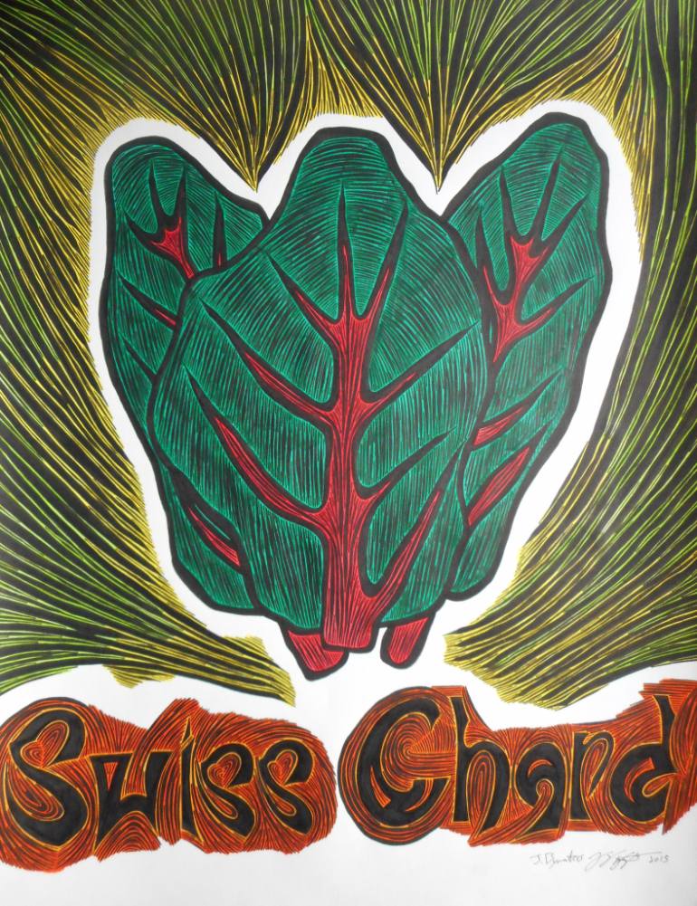 770x1001 swiss chard drawing - Chard Drawing