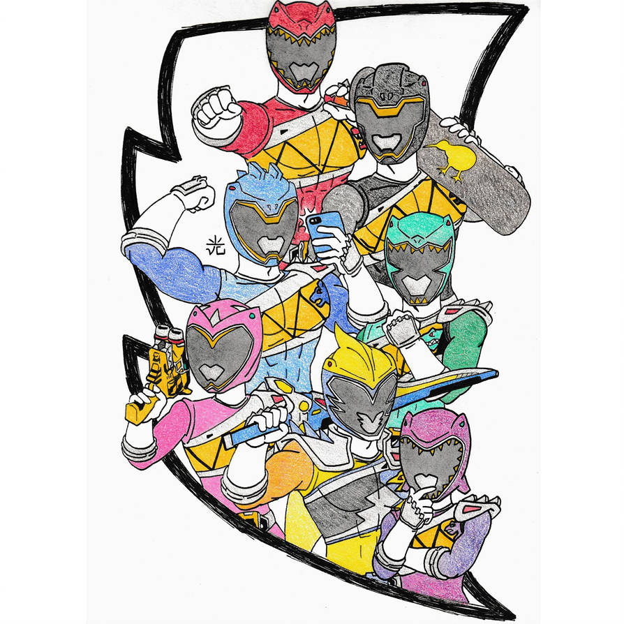 894x894 power rangers dino charge drawing sacanime - Charge Drawing