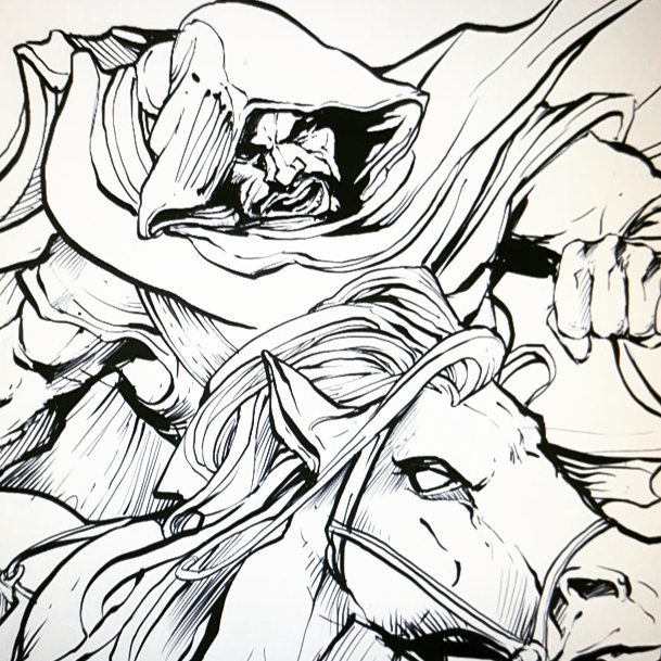 609x609 The Art Of Ashraf Ghori 'charge' Digital Art - Charge Drawing