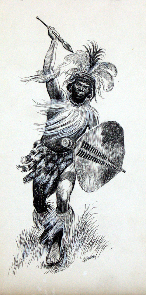 500x1007 Warrior Charge - Charge Drawing