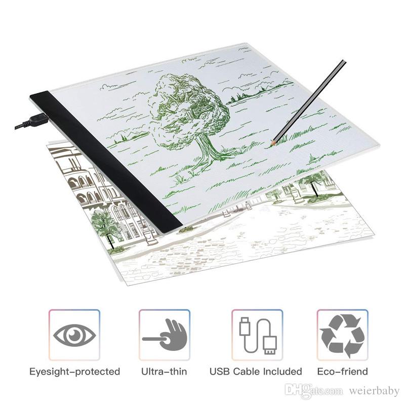 800x800 light box led copy board drawing light pad with usb - Charger Drawing
