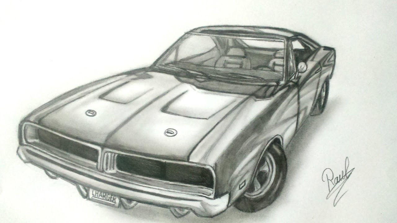 1280x720 dodge charger speed drawing - Charger Drawing