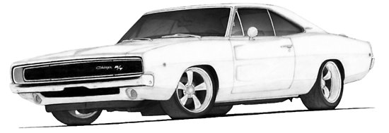 550x189 dodge charger drawing posters - Charger Drawing