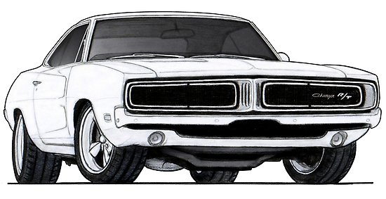 550x283 dodge charger rt drawing posters - Charger Drawing