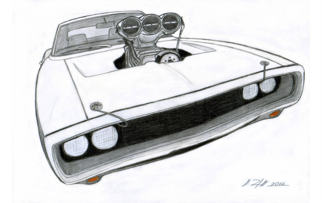 1125x710 dodge charger rt drawing - Charger Drawing