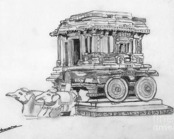 Chariot Drawing at PaintingValley.com | Explore collection of Chariot ...