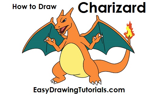 500x315 How To Draw Charizard - Charizard Drawing