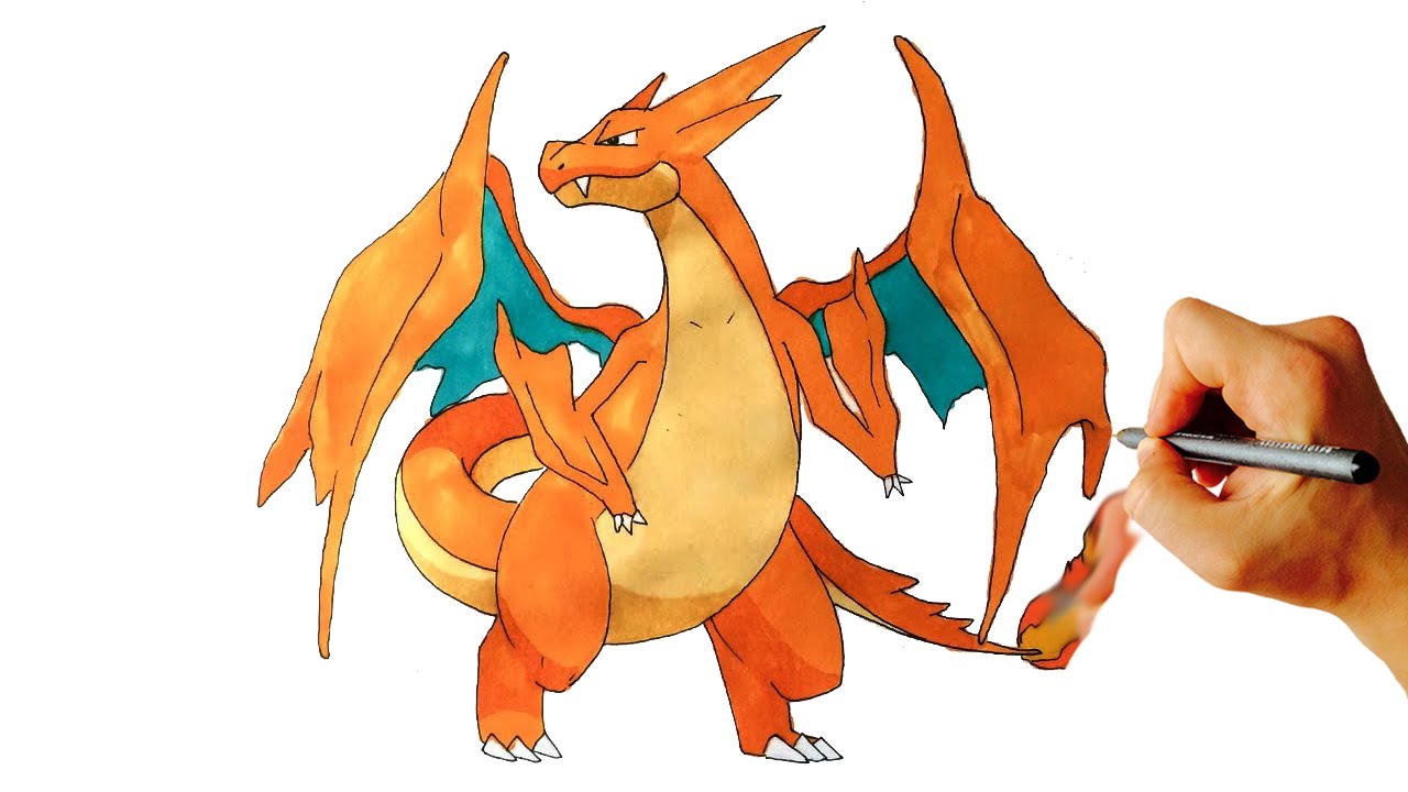 1280x720 How To Draw Mega Charizard Y From X Y Drawing Lesson - Charizard Drawing