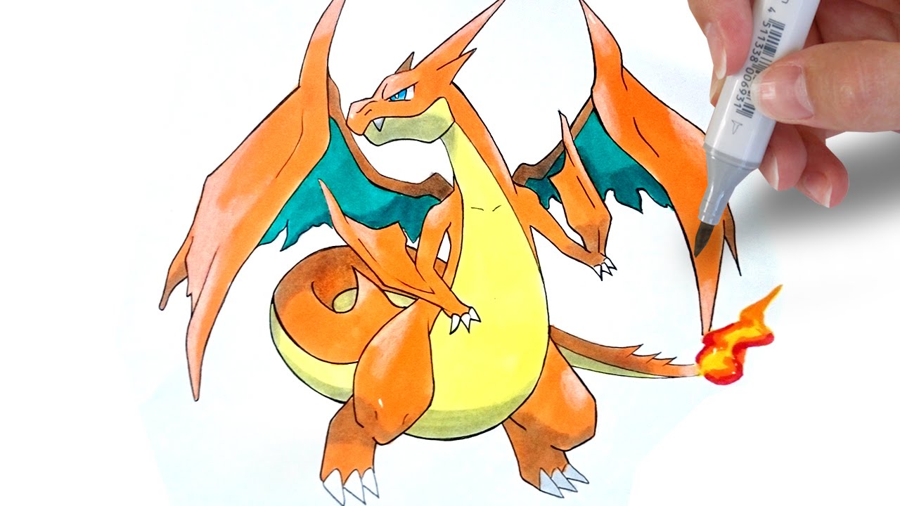 1280x720 How To Draw Charizard Y - Charizard Drawing