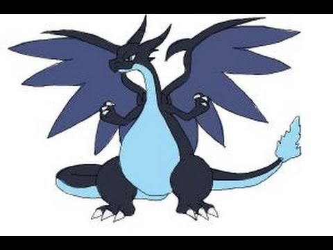 480x360 How To Draw Mega Charizard X - Charizard X Drawing