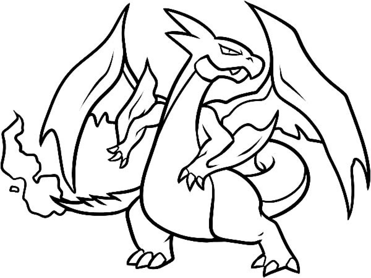 1280x960 Mega Charizard X Drawing Pokemon Coloring Pages - Charizard X Drawing