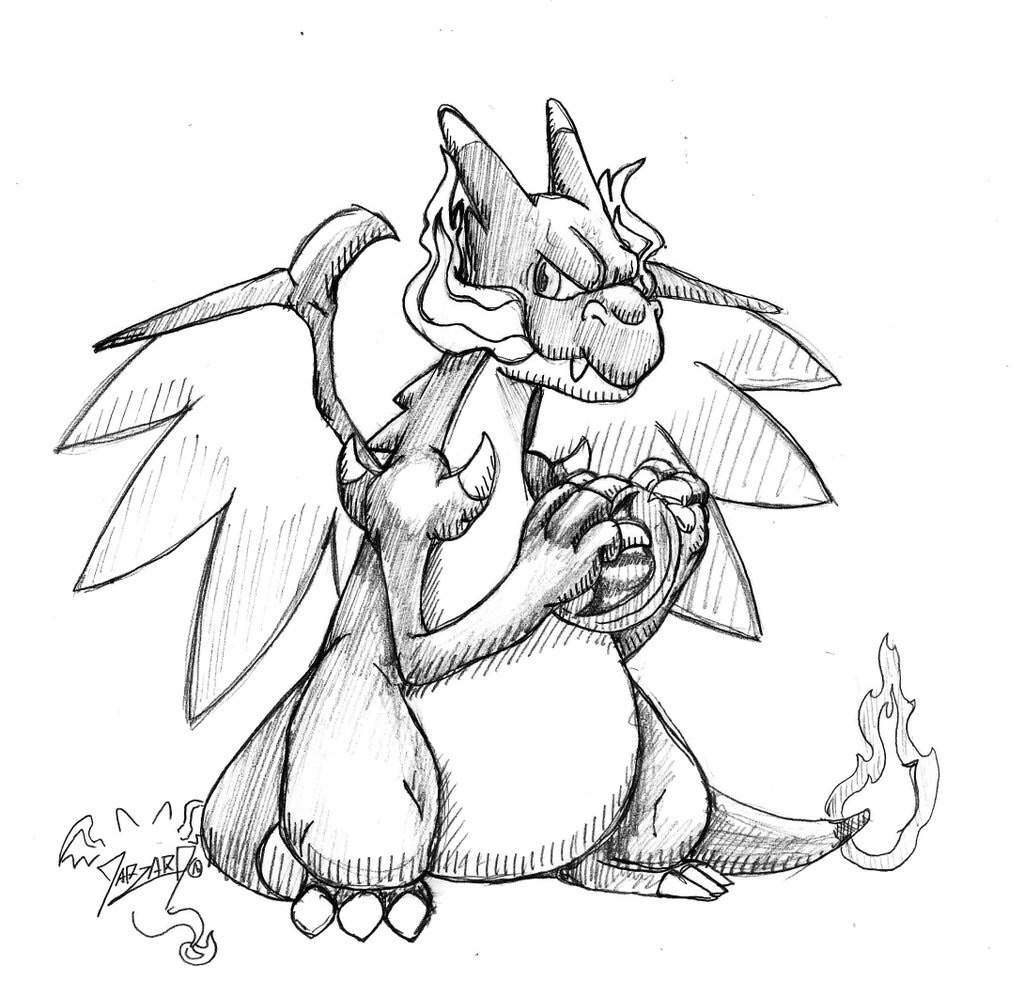 1024x996 Daily Drawing - Charizard X Drawing