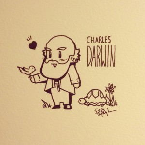 300x300 there are four lights blog archive darwin day get a cute - Charles Darwin Drawings