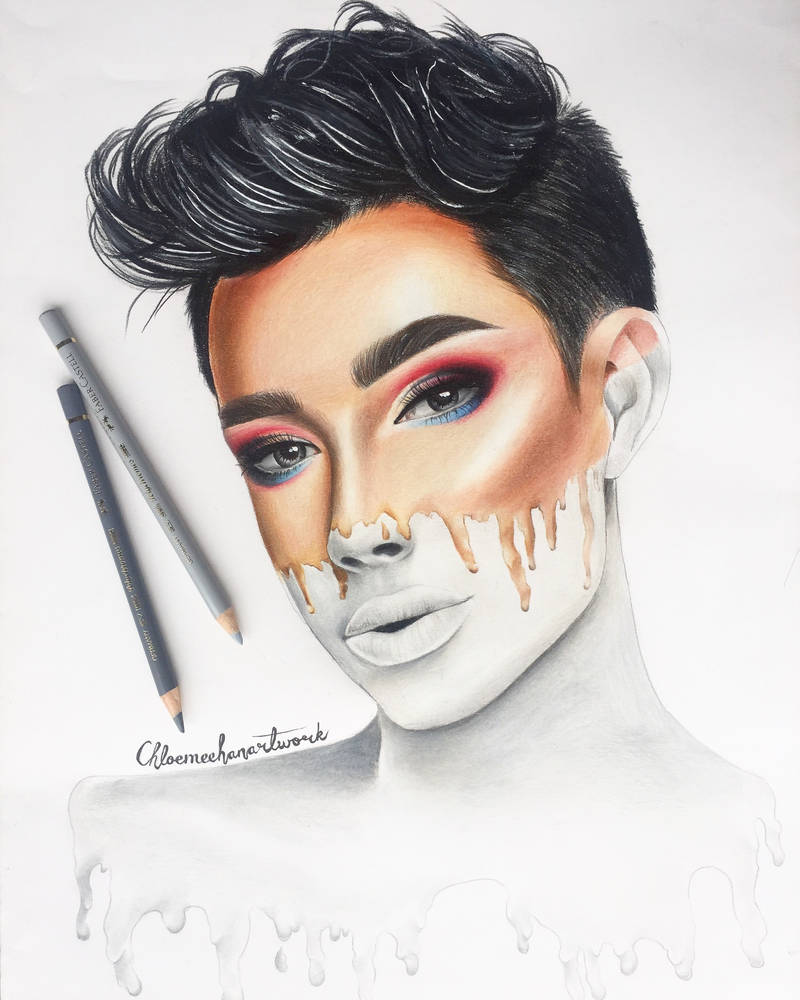 800x1000 Finished James Charles Drawing - Charles Drawing
